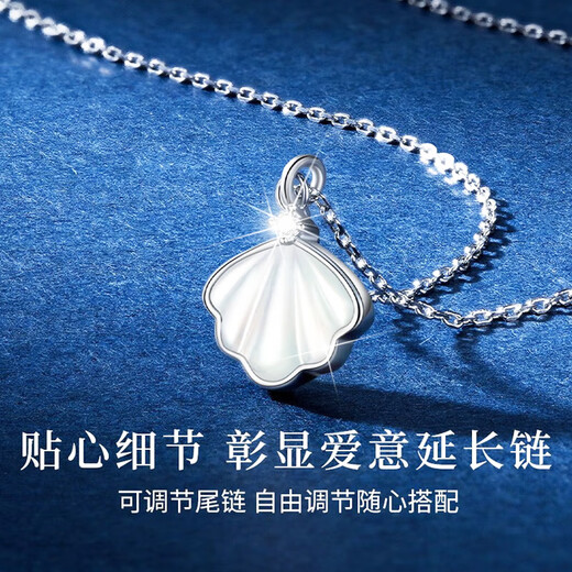 GLTEN Swarovski zirconium silver necklace female birthday gift ladies pendant light luxury niche gift to girlfriend and wife