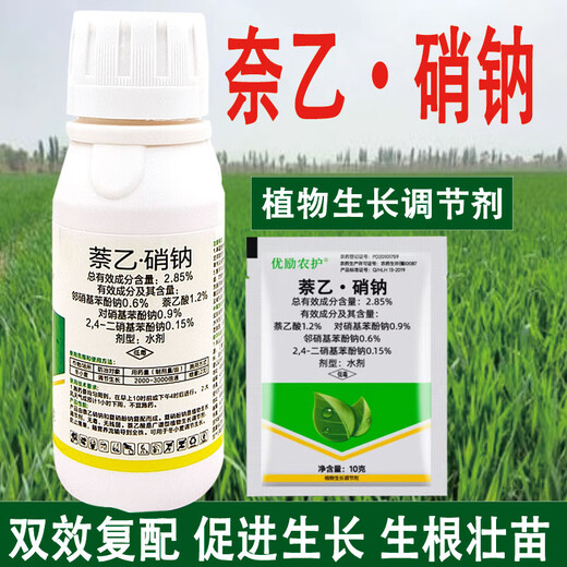 Sodium nitrophenolate, naphthalene acetic acid growth regulator, rooting agent, flower preservation, fruit expansion, fruit expansion and yield increase, agricultural regulator, genuine sodium naphthalene acetate, 100g*1 bottle