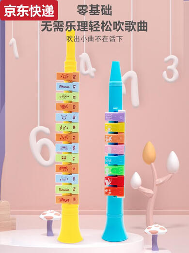 奇立彩口风琴儿童乐器口琴幼儿喇叭吹口哨竖笛宝宝小喇叭玩具早教 皮卡丘13音口风琴可吹更多歌曲