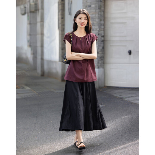 
Demana [natural linen cotton bamboo joint cloth] summer elegant style lace sleeveless shirt water drop button shirt women's top
