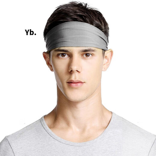 Diadema deportiva masculina El sudor que absorbe el equipo de fitness del turbante equipos de baloncesto que corre la banda para el cabello Antantio de yoga negros