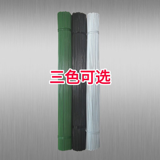 
Plastic-clad iron wire anti-rust fine iron wire tied wire floor heating special tied wire gardening tied soft wire shape tie tie green 32 cm long 1.1 thick 1 box about 14666