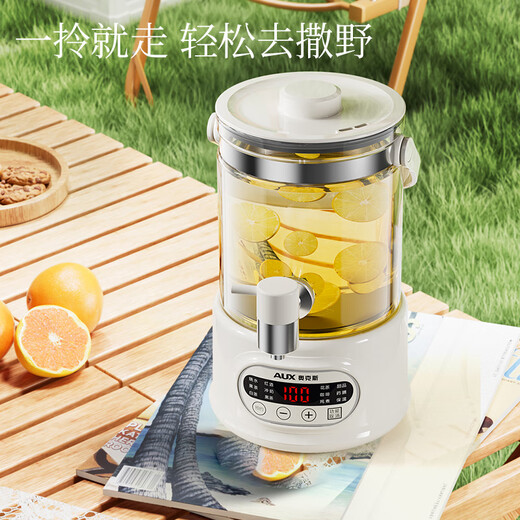 Oaks (AUX) health pot, health bucket, flower tea bucket, faucet, kettle, teapot, teapot, glass flower teapot, electric kettle, 2.5L large capacity ASH-25AZX-196