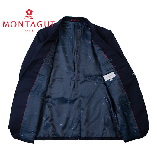 Montagut Genuine Montagut/Montagut 2024 Spring New Business Casual Suit Solid Color Wool Men's Jacket Navy Blue 2XL 185/100A 54