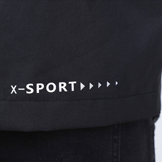 Pierre Cardin Jacket Men's Spring and Autumn Simple Versatile Hooded Jacket Outdoor Casual Loose Jacket Dark Blue XL