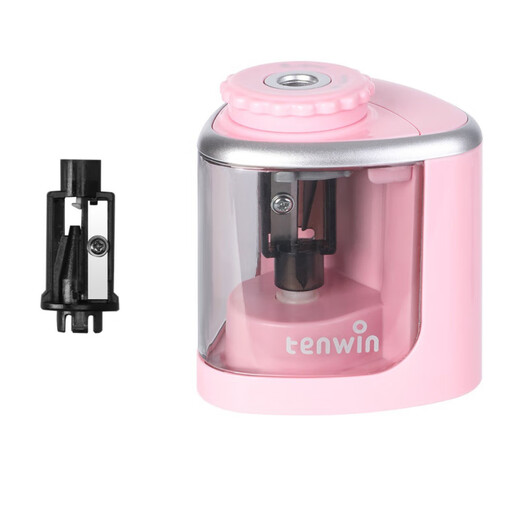 Astronomie; Ten-Wintenwin Electric Bencil Spitzer Pilzkopf Kinder Schreibwarenschärfe-Maschine Batterieversion kreativer halbautomatischer Bleistiftmaschine Schwarz TW8005-English Tenwin