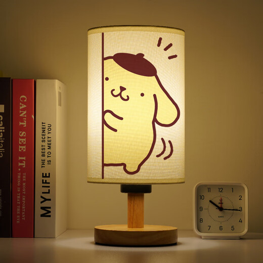 
Sanlio series cartoon children's bedroom bedside voice control warm light night light children's sleep pudding dog dimming table lamp YJR5155 cartoon - three-color light 5-LED light remote control switch