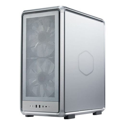 酷冷至尊（CoolerMaster）MF500 Mesh银色 EATX电脑机箱 铝质型材/玻璃侧板/支持CPUGPU双水冷/磁吸盖板/赠独立显卡支架