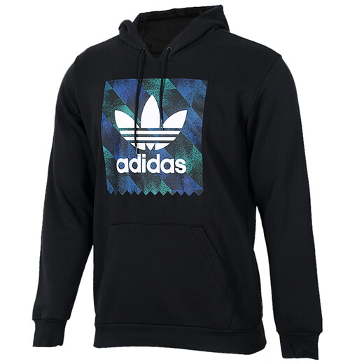 阿迪达斯 （adidas）三叶草男士上衣2025春秋季运动休闲连帽防风套头衫卫衣 GD9923黄色  XL -58
