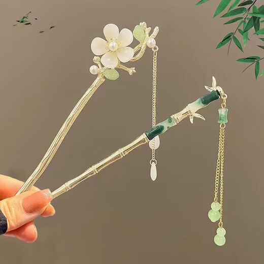 Ancient style hairpin hairpin for women, new Chinese style 2025 new style hairpin, simple modern style updo Hanfu headwear Yunyu 2-piece set 1-piece set