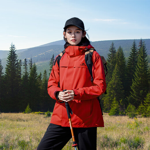 
Tuolu Zhuque hard shell jacket women's spring and summer outdoor hiking waterproof windproof mountaineering suit jacket single layer jacket