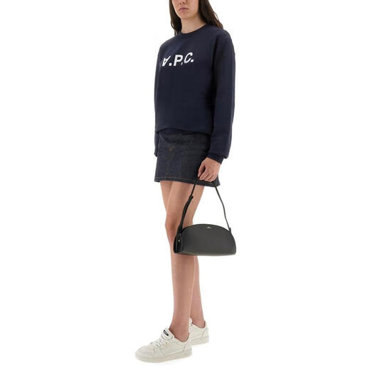 A.P.C.女士纯有机棉套头毛衣女宽松舒适百搭针织衫 BLUE 均码 |L