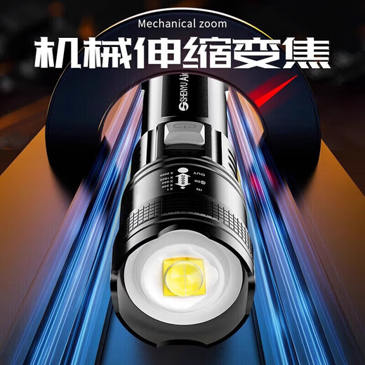 Cadena ecológica de Xiaomi Fuerte Linteria Fuerte Recarga al aire libre Super Bright Long-Range Small Portable Home Lating Laser 9900K Bajo Brillo 1 Hospitalidad introductoria durante 3 días