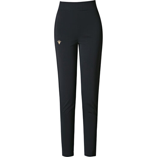 9276 Sommer neun Punkte Extra Leggings Loose Elastic Everytile Middle Pants's Hosen mittleren und älteren Mütter dünne Frühlings- und Herbstschwarz 33