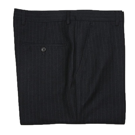 Tiger City Laine pantalon décontracté pour hommes et hiver épais épais hauts pantalons droits libres d'âge moyen Business Free Striped Men's Pant