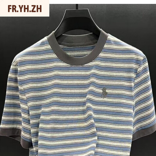 P.YH.ZHLOMY Victor Estación Europea Top Luxury Summer Nueva camiseta NZN1396 Stripe L [110-130]