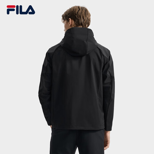 FILA Official Men's Woven Jacket 2025 Autumn Fashion Simple Casual Comfortable Hooded Top