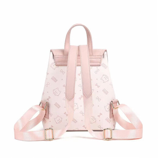 COW&KITTY Hello Kitty 2025 New Student Backpack Birthday Gift Girls Travel Backpack New Year Christmas Gift Sakura Pink Pendant Gift Box 25cm-12cm-25cm