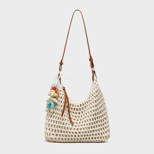 Bolsa de Viney Bolsa para mujeres Beach Bolsa tejida que viaja con un solo hombro Crossbody Beach Bag Cumpleaños de San Valentín chino para novia