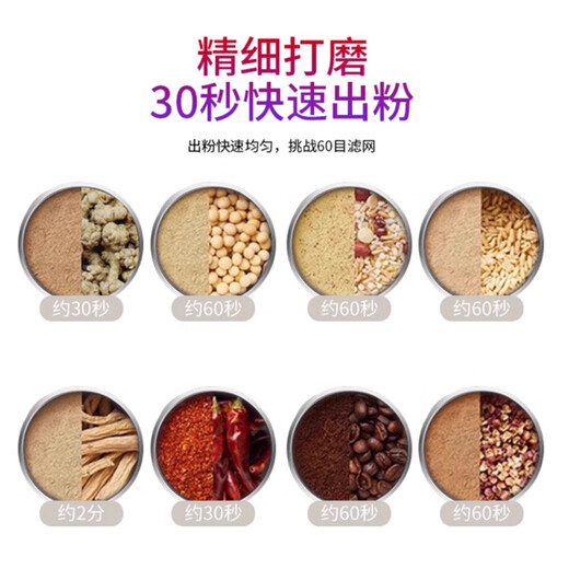 Murenking multifunctional grain mill, wet and dry grinder, household grinder, ultra-fine Chinese herbal medicine grinder, 800G grinder, 304 models, full gift package (only supports dry grinding)