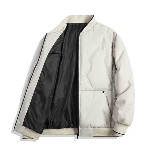 Binyuxd (Binyuxd) M9898 Chaqueta de invierno para hombres Marca de moda engrosada IN Invierno M-8XL OFF WHITE 2XL