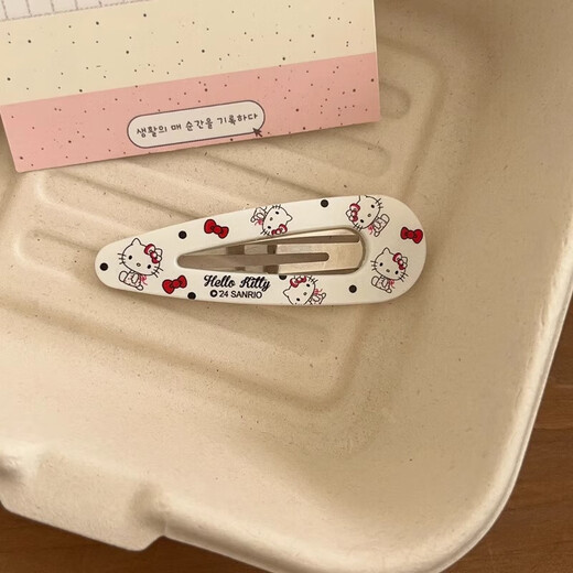 Girly Heart Sanrio Hello Kitty Water Drop BB Clip Fun Hair Clip Bangs Side Clip Versatile Small Fresh Hair Accessories for Women Hello Kitty BB Clip 8 Pack