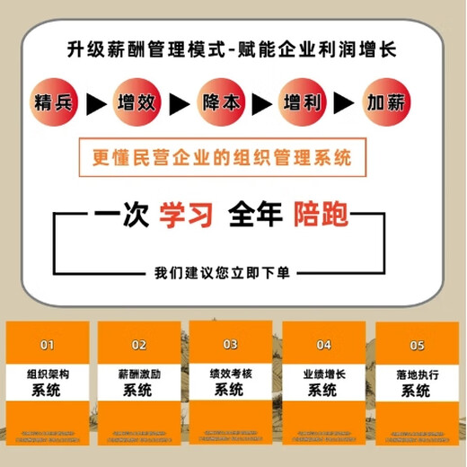 【2025新款】企业管理薪酬绩效五大系统通用范本--抓绩效就是抓利润+绩效薪酬手册 +1300份电子管理工具表+名师线上答疑直播课