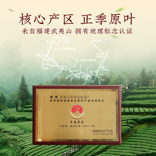 茗福纪茶叶礼盒500g特级大红袍乌龙茶武夷岩茶送长辈礼物节日商务伴手礼
