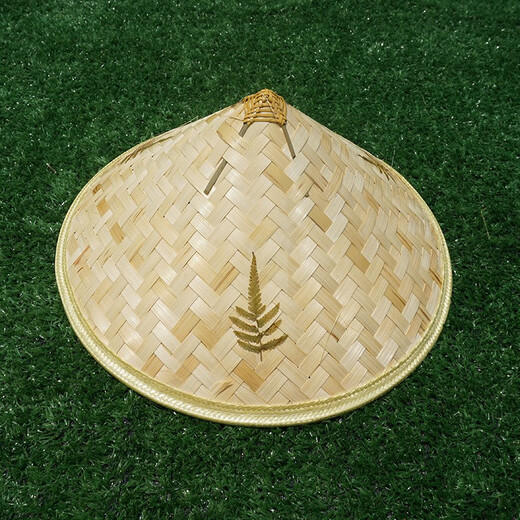CTRLEND bucket hat straw hat sun protection outdoor sun hat fishing hat handmade bamboo hat large brim straw hat men and women travel light plate style 42cm
