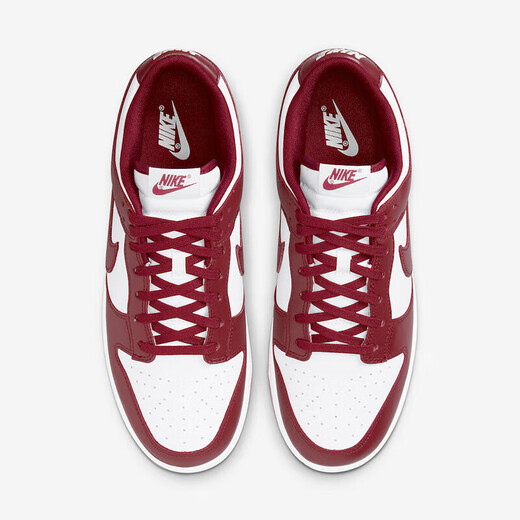 Nike (NIKE) [Trendy] Men's Shoes Dunk Low Retro Team Red Retro Low Top Lightweight and All-match Casual Board Shoes DD1391-601 40