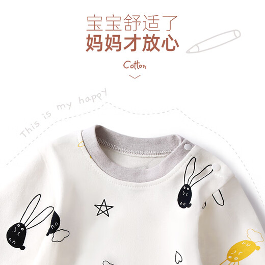 JOYNCLEON baby autumn clothing set pure cotton high-waisted belly-protecting autumn pants for children split male baby thermal underwear Jtz193596