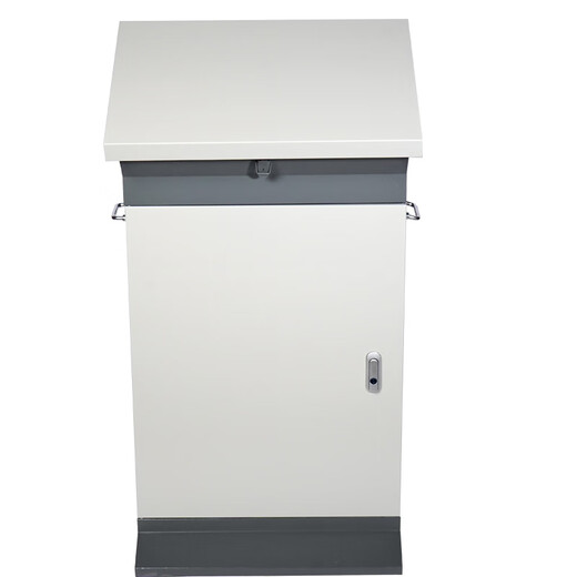 Operation desk wiring box touch screen electrical general control cabinet distribution box power distribution frequency conversion cabinet PLC musical instrument slope gray white width 70cm high 125cm plate thickness 1.2