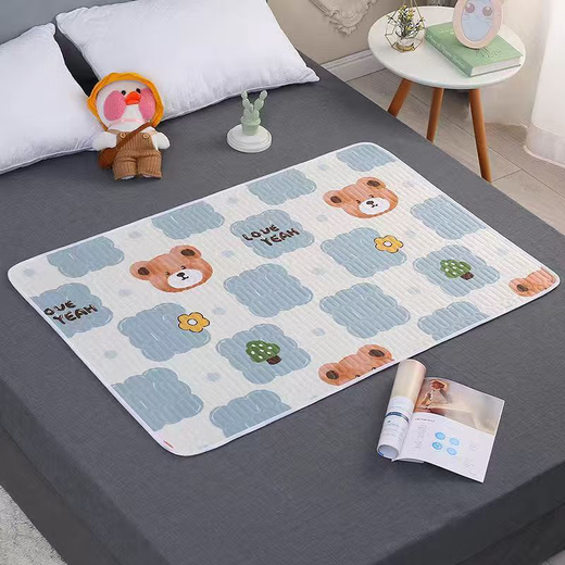 Waterproof cooling pad, diaper pad, aunt pad, baby diaper pad, waterproof cooling pad for the elderly, girls menstrual period pad, five-layer anti-leakage, non-slip Star Dew 80x120cm