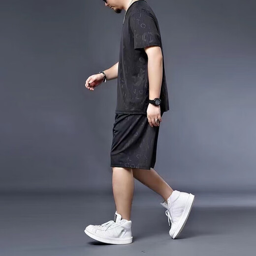 Jiaojing 300jin [Jin ist 0,5 kg] Fettes T-Shirt mit kurzärärmern