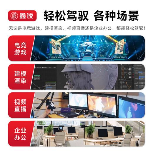 Xinrui RX580/RX590/RX5700XT/RX6600XT/RX6700XT/RX6900XT boxed high-end delta game design rendering desktop computer graphics card brand new genuine RX580 8G Black Flag Series