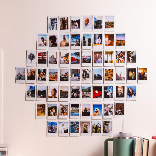 Fuji (FUJIFILM) genuine mini three-inch photo paper mini SE/12/41/99/liplay/evo/link3/7+/7sc/9/11/25/90 instant camera printer photo paper white border (20 photos) + happy online photo album + photo album * 2 + border sticker * 2