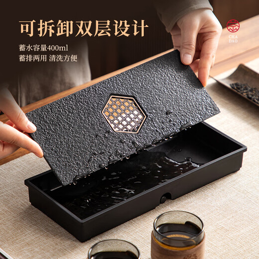 Yipot Tea Glass Teapot Household Tea Water Separation Teapot Set Office One-person Drinking Tea Set Tea Maker Tea Set One-person Drinking 600ml Teapot + Tasting Cup + Tea Tray