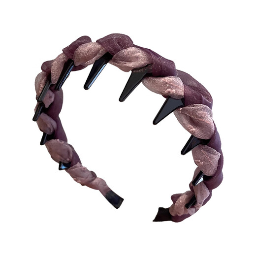 Idel hairband female Internet celebrity 2025 new high-end hairband high skull face wash headband pressure hairpin summer hair bundle headdress F3426 elegant purple hairband