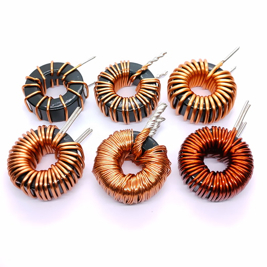 Hanshi Hengye Iron-silicon-aluminum filter inductor energy storage magnetic ring high power 12A 3mH-0.8 line-6A-vertical/brown (10 pieces)