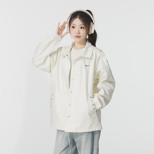 
Nike (NIKE) Women's Clothing 2025 New Summer Sportswear Fashion Outdoor Windproof Jacket Casual Fitness Training Woven Jacket IH9274-047 XL