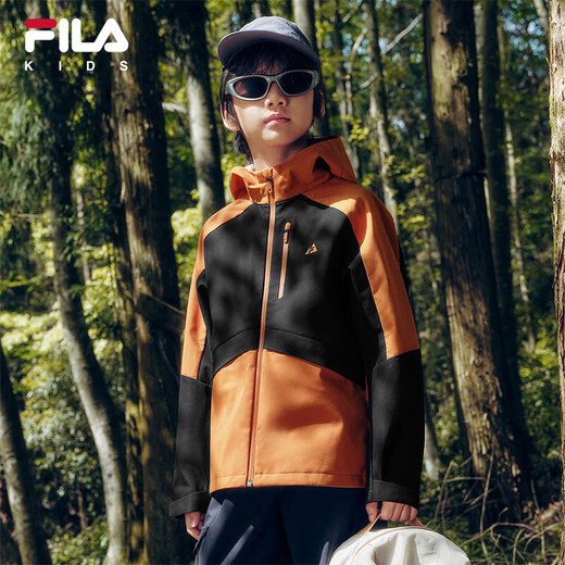 Fila [FIHU-Technologie] Fila Children's Charge Jacke 2025 Herbstjungen und Mädchen im Freien im Freien Triple-Defense-Jacke
