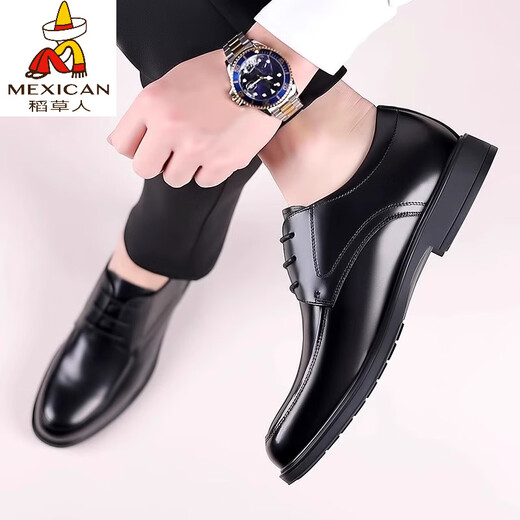 Scarecrow (mexicain) Chaussures en cuir pour hommes pour hommes Association formelle Forme de printemps et automne décontracté de style nouveau de style coréen.