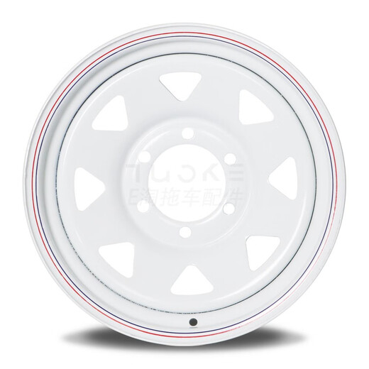 
Yusenyi 15-inch 6J trailer iron steel rim hub trailer RV modified wheel accessories 5 holes 1143 or 6 holes 13971 15-inch 5 holes 114.384mm center hole