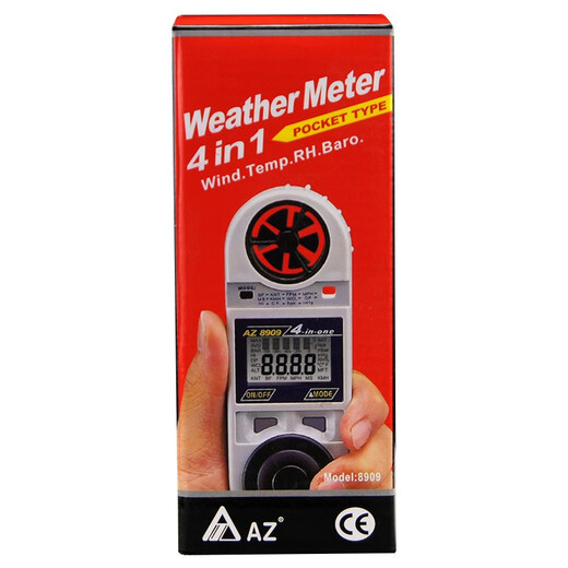 
Anemometer Digital Display High Accuracy Anemometer Air Volume Meter Pipe Outlet Air Conditioner Temperature and Air Speed ​​Tester AZ9871 Print Recording Type