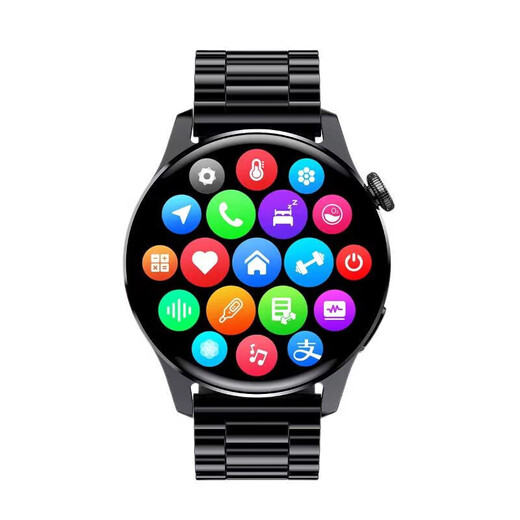HUXAIVNI Huawei machine Hongmeng Android Apple machine IOS system suitable for Huaqiangbei watch Bluetooth sports smart watch women gt5 ultra boy gift heart rate blood oxygen blood pressure tape NFC+payment+massive dial+health monitoring dual straps+positioning navigation+extra-long standby+heart rate blood pressure