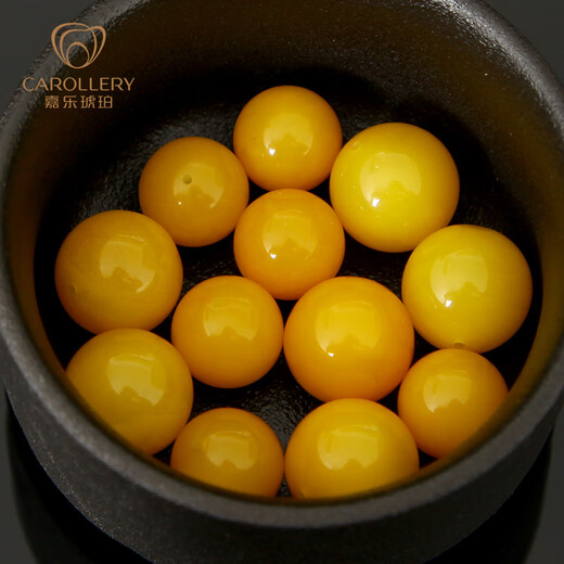Jiale beeswax single bead amber loose beads chicken oil yellow bracelet with round beads natural old beeswax DIY bracelet one item one certificate about 11.5mm0.88-0.92g/A0395
