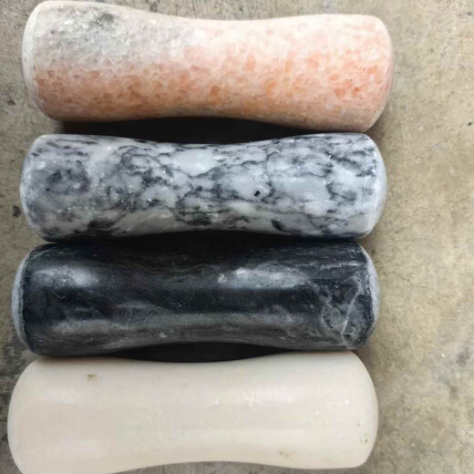 Meikejie Natural Marble Garlic Pounding Artifact Household Manual Garlic Pounding Machine Garlic Pounding Machine Garlic Jar Pounding Garlic Press Bowl Garlic Mortar Big Sale Black Stone Hammer (Suitable for Home)