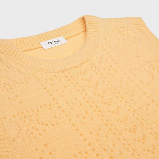 Celine Damen gelben Wollhülsen -Pullover 2Adih907z.11ja l