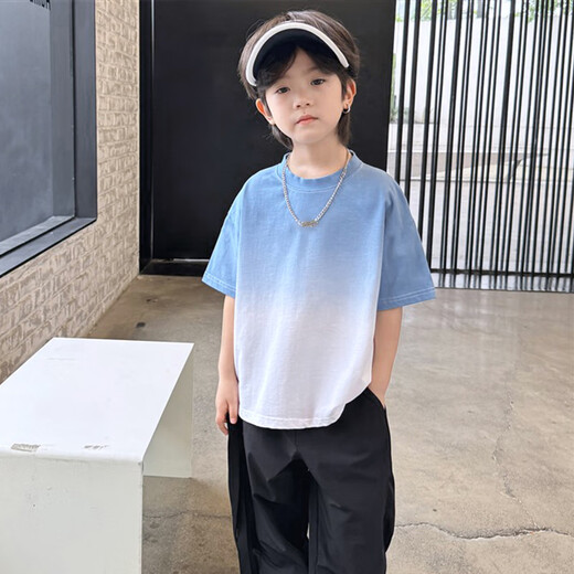 QINZHI (QINZHI) mother and daughter dress summer dress skirt summer 2025 new family of three and four mother and son beach parent-child purple men's top/women's dress 130 men's treasure