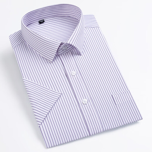 CEO Yageor men's short-sleeved shirt 2025 summer middle-aged business casual versatile comfortable and breathable cotton professional worker DX6629 38